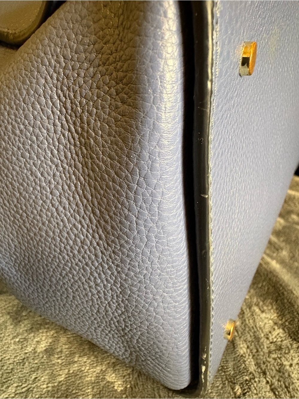Kate Spade Navy Blue  Leather Tote - Picture 4 of 12